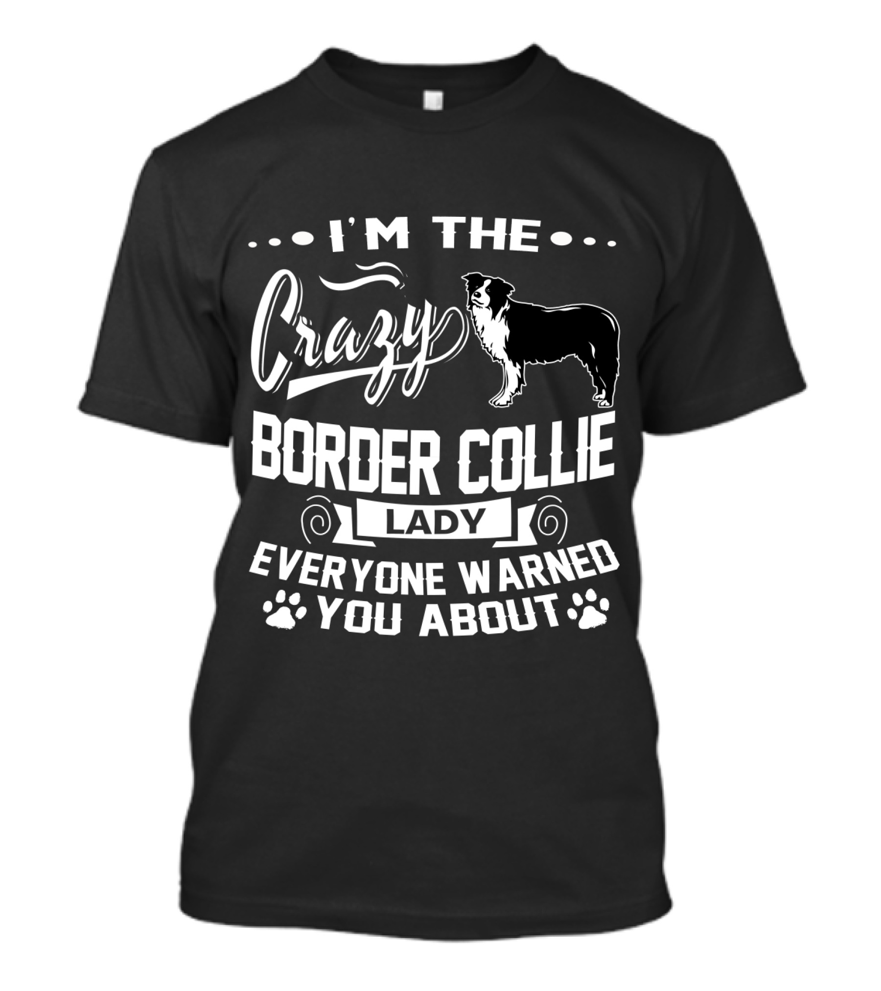 I'm The Crazy Border Collie Lady Everyone Warned You About T-Shirt