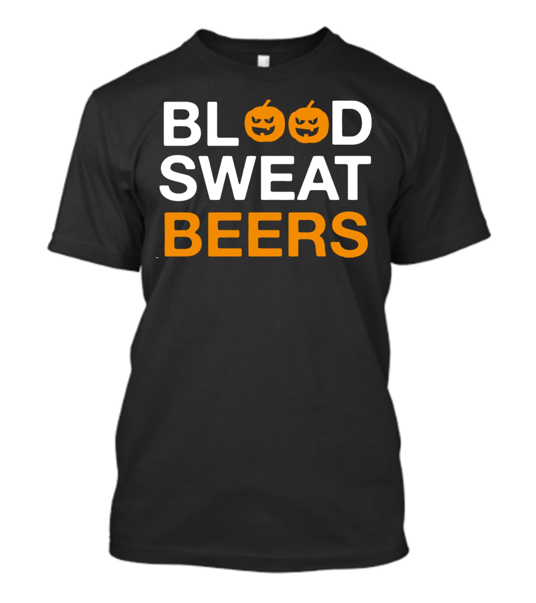 Blood Sweat Beers Halloween Pumpkins T-Shirt