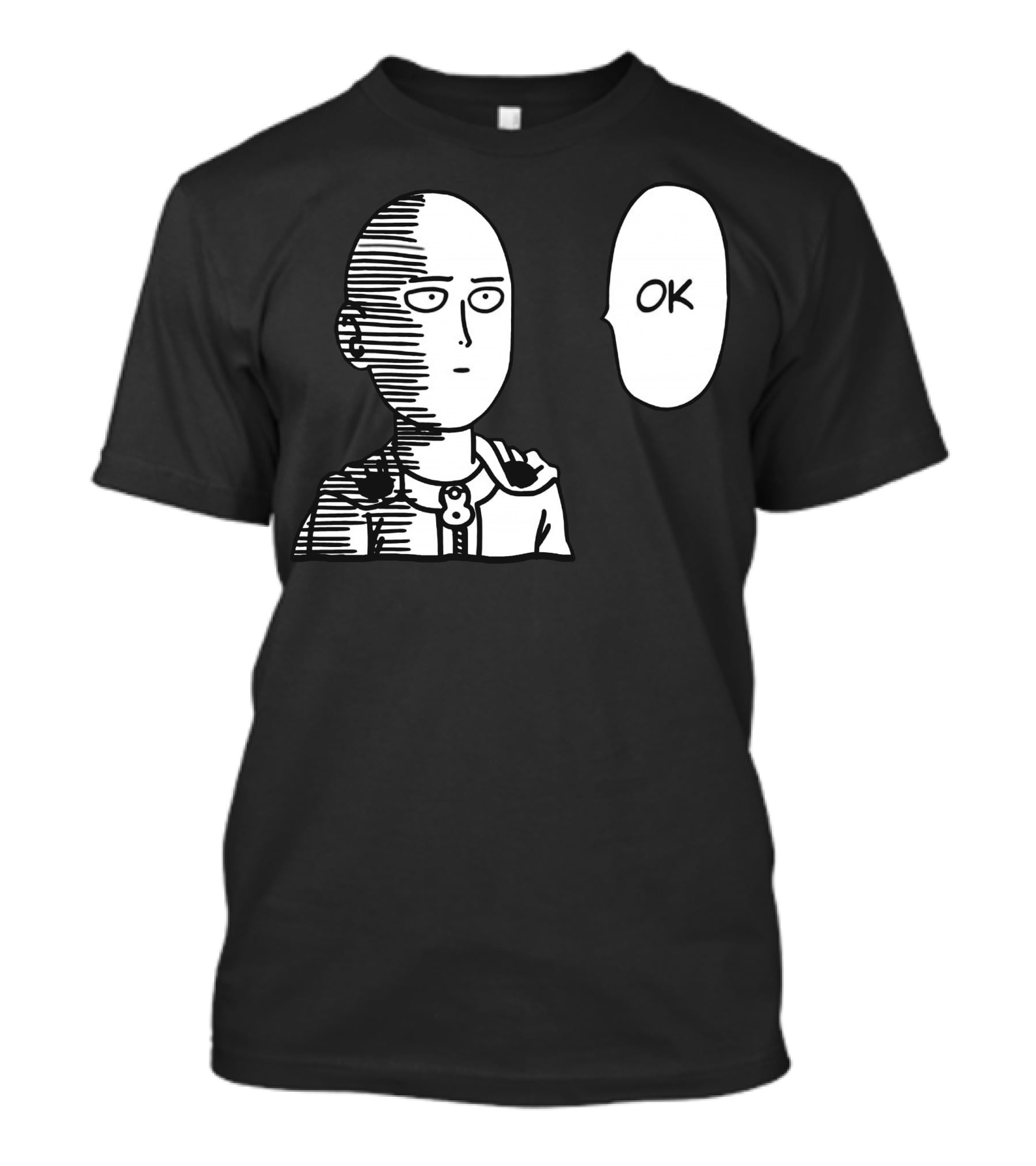 Saitama OK Manga Style Face Expression T-Shirt