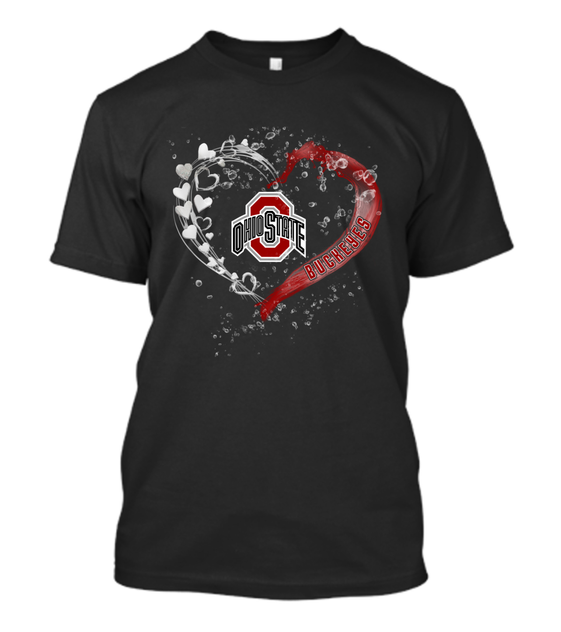 Ohio State Buckeyes Water Heart Logo Felice OhiSB T-Shirt