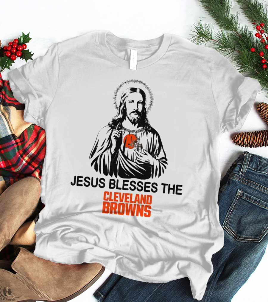 Jesus Blesses The Cleveland Browns T-Shirt