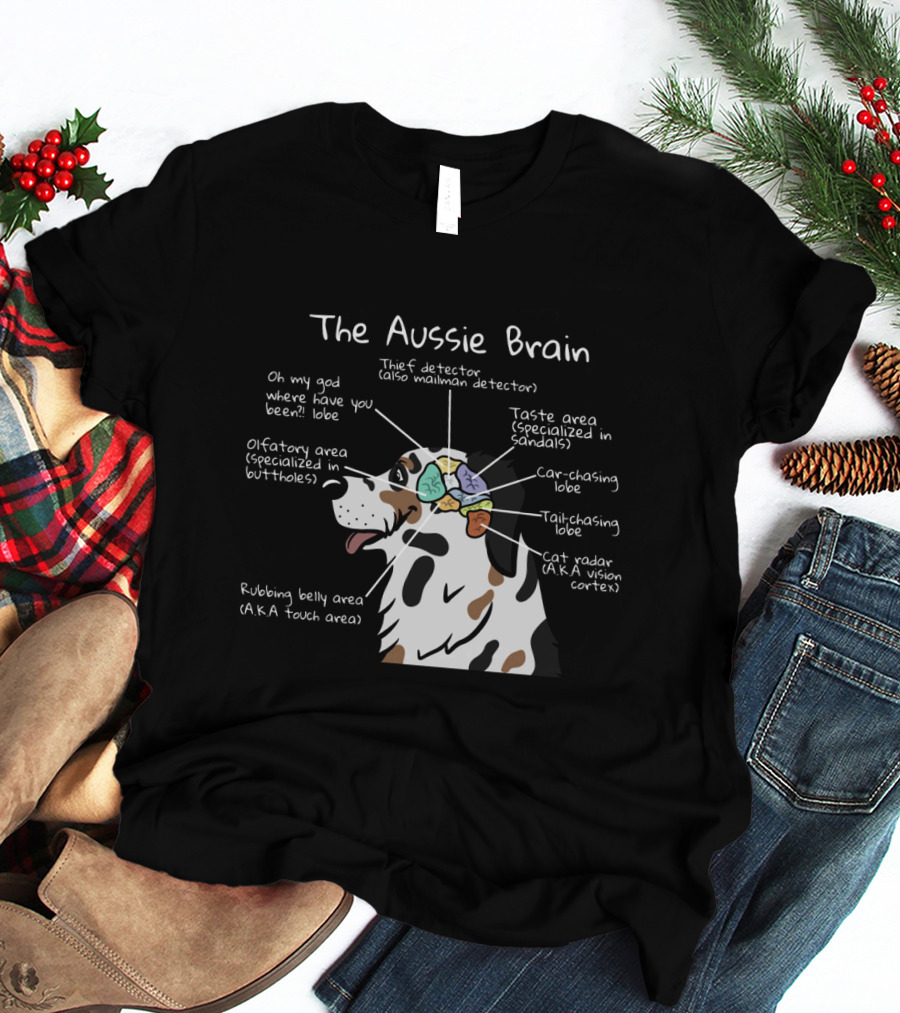 The Aussie Brain Thief Detector Olfactory Area Cat Radar Taste Tail Chasing T-Shirt