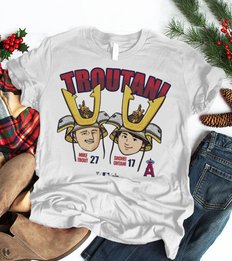 TROUTANI Mike Trout 27 Shohei Otani 17 Angels MLB Collaboration T-Shirt