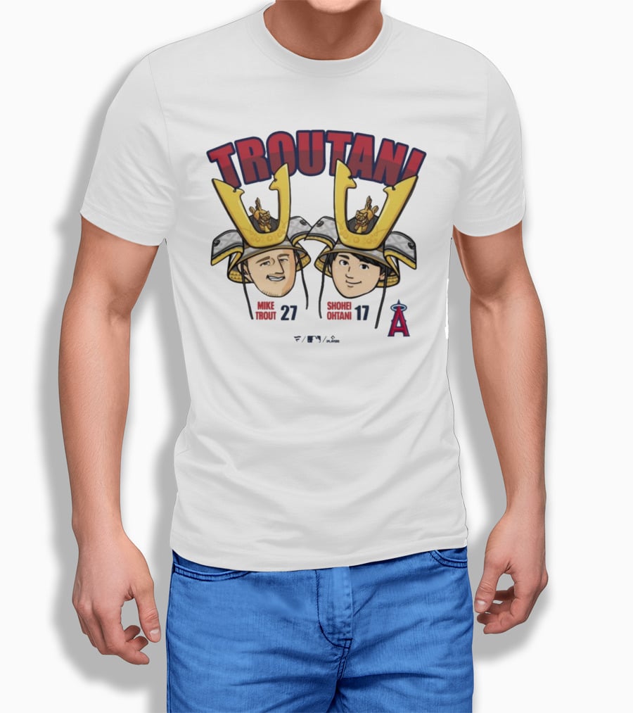 TROUTANI Mike Trout 27 Shohei Otani 17 Angels MLB Collaboration T-Shirt
