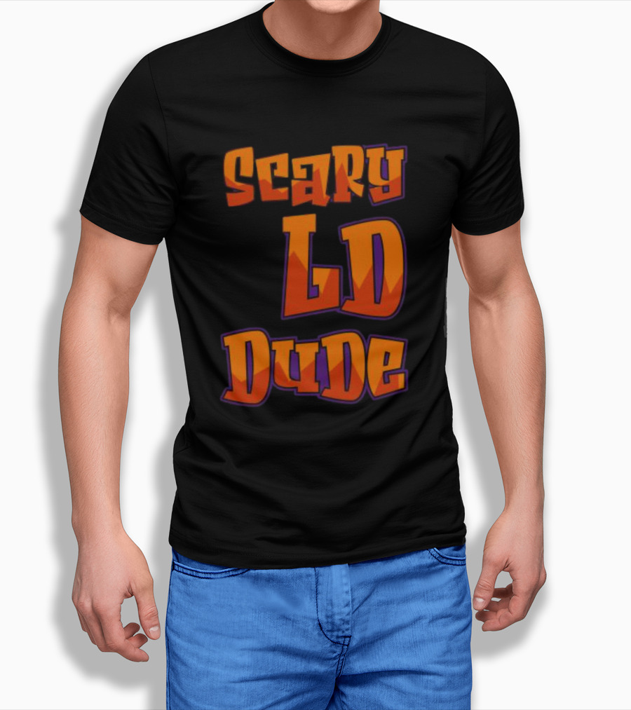 Scary LD Dude Retro Font T-Shirt