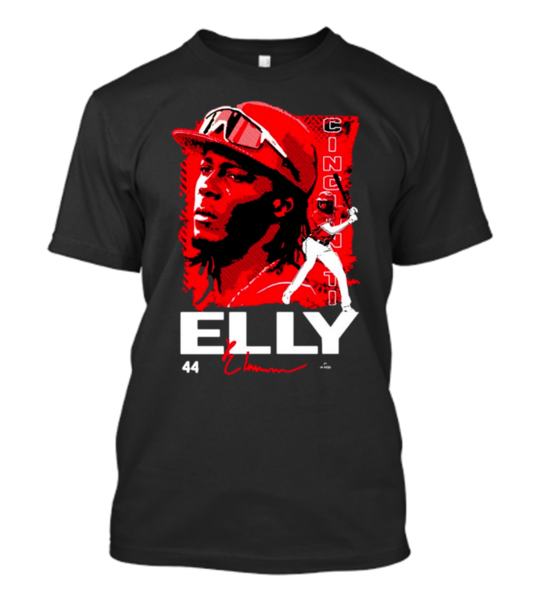 ELLY De La Cruz Cincinnati 44 Playmaker Baseball T-Shirt
