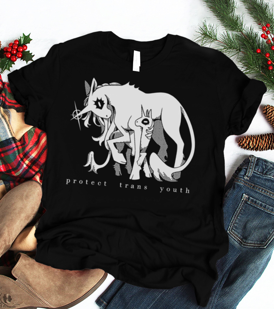 Protect Trans Youth Unicorn Support T-Shirt