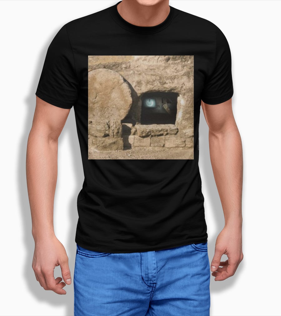 Reboot Van Cave with Stone Doorway and Tech Screen T-Shirt