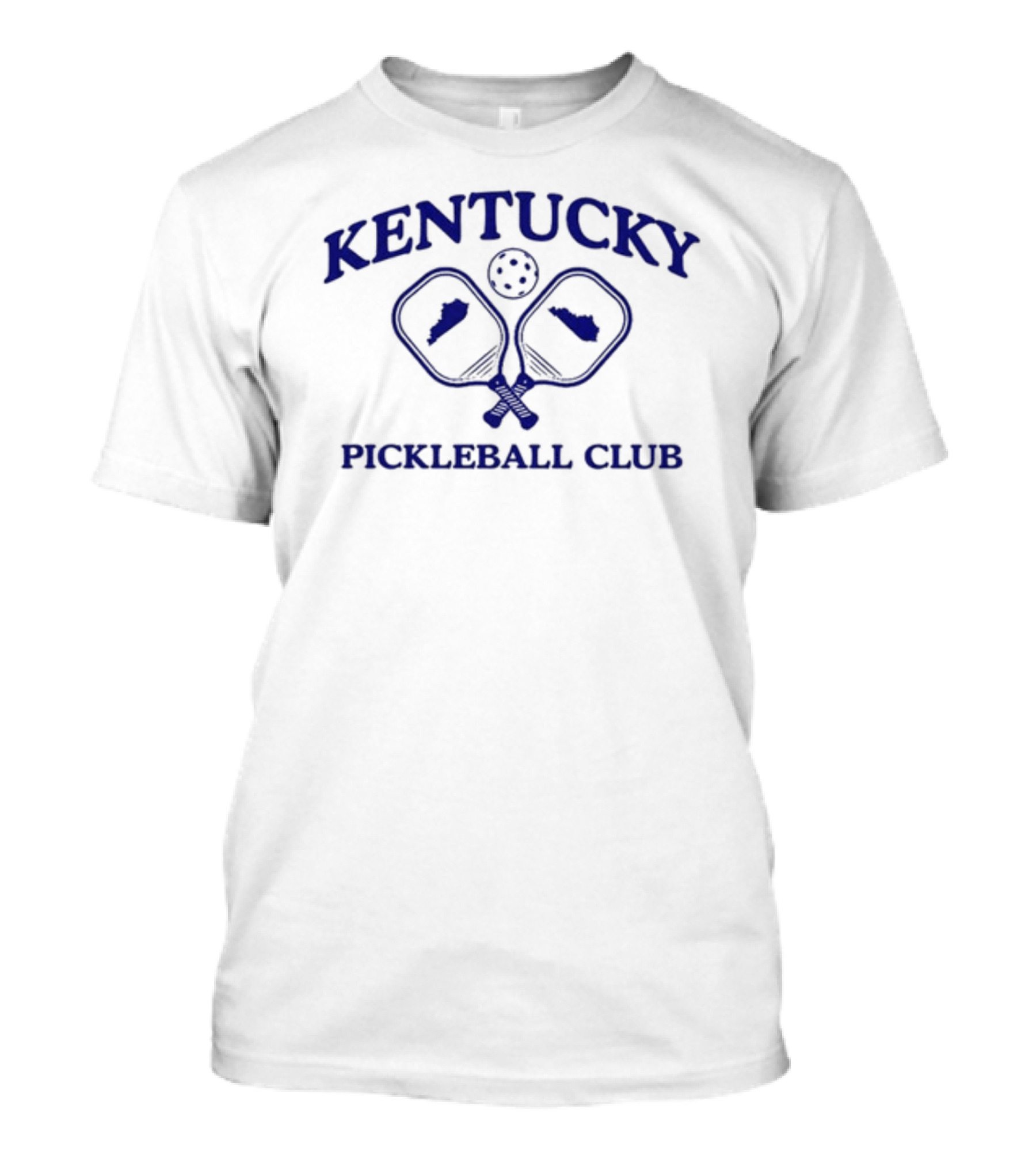 Kentucky Pickleball Club With State Paddle Graphics T-Shirt