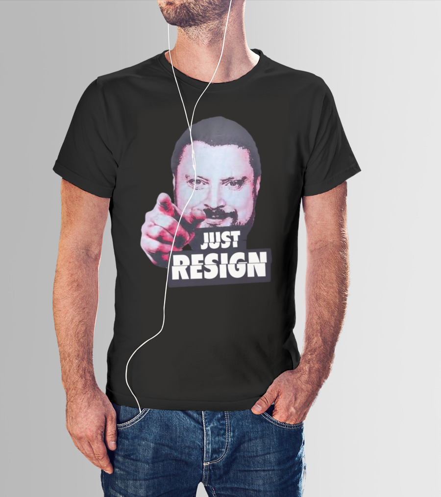 Simon Williams Just Resign Pointing Meme T-Shirt