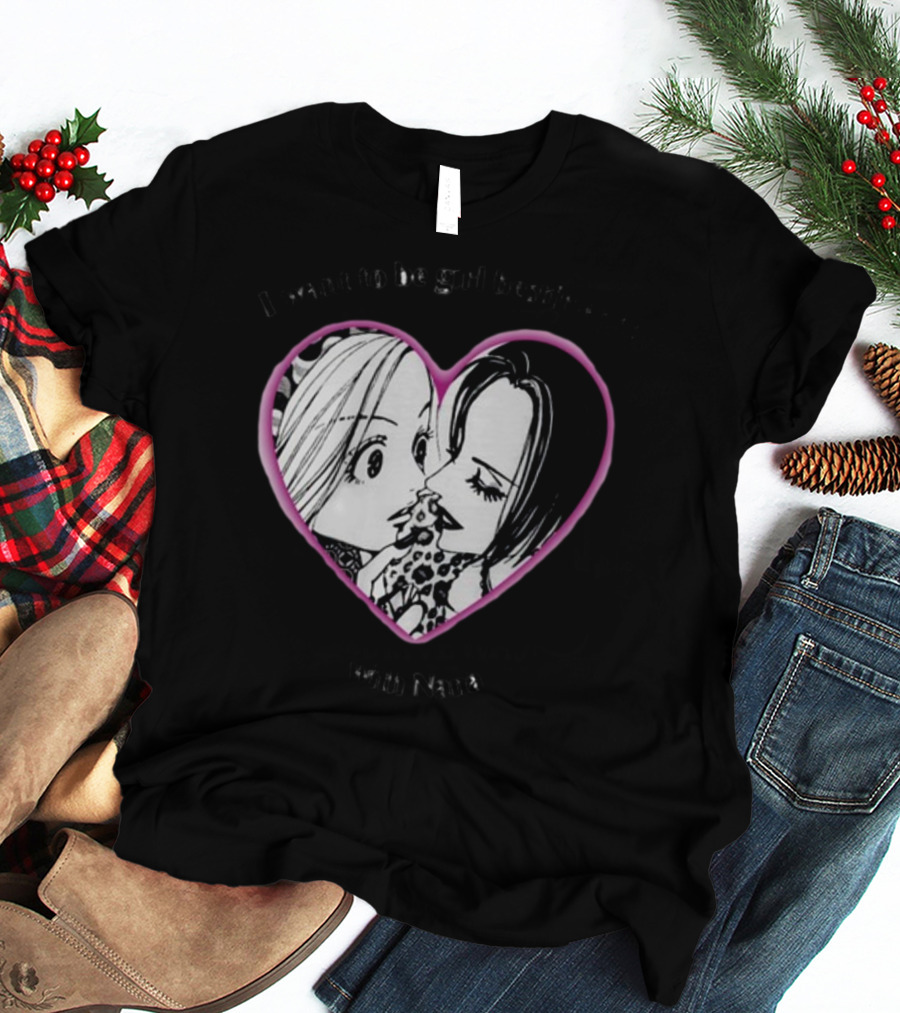I Want To Be Girl Bestfriends With Nana Manga Heart T-Shirt