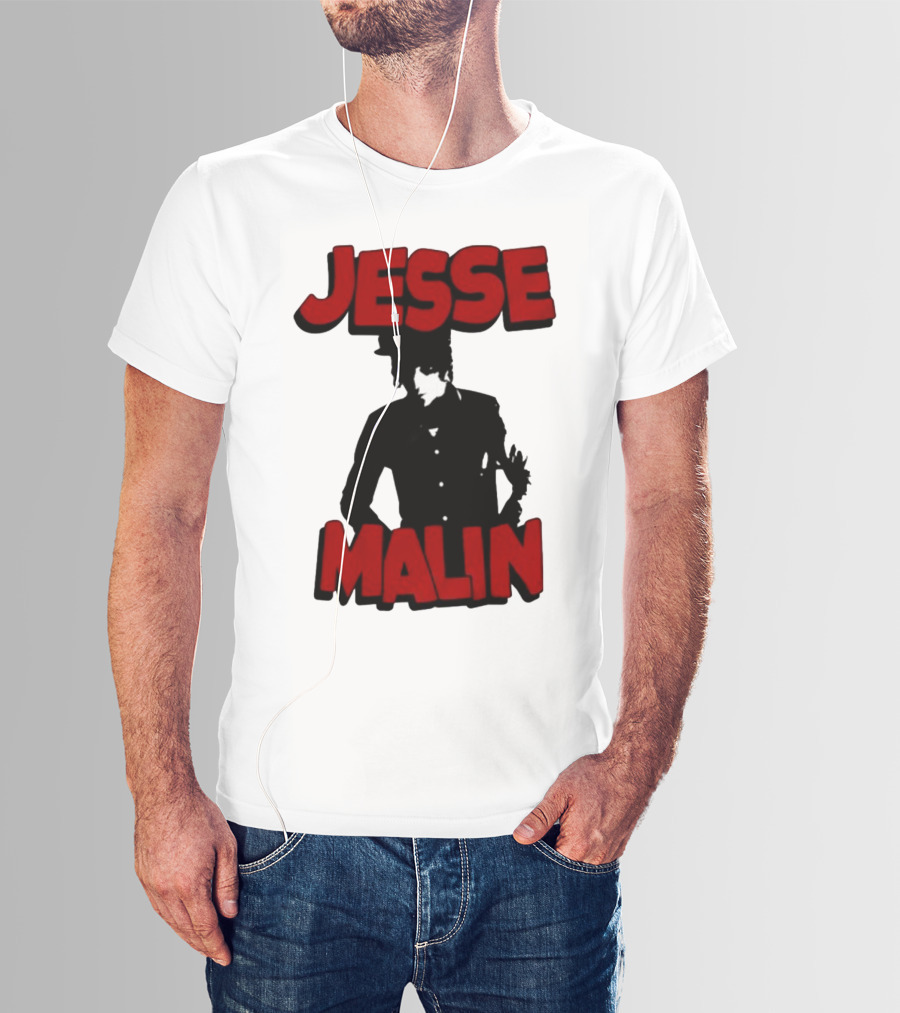Jesse Malin Bold Red Text T-Shirt