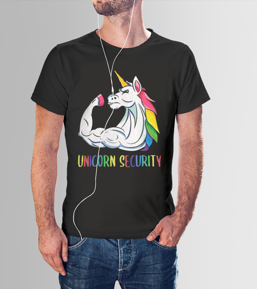 Unicorn Security Daddycorn Mens Cute Halloween Costume T-Shirt