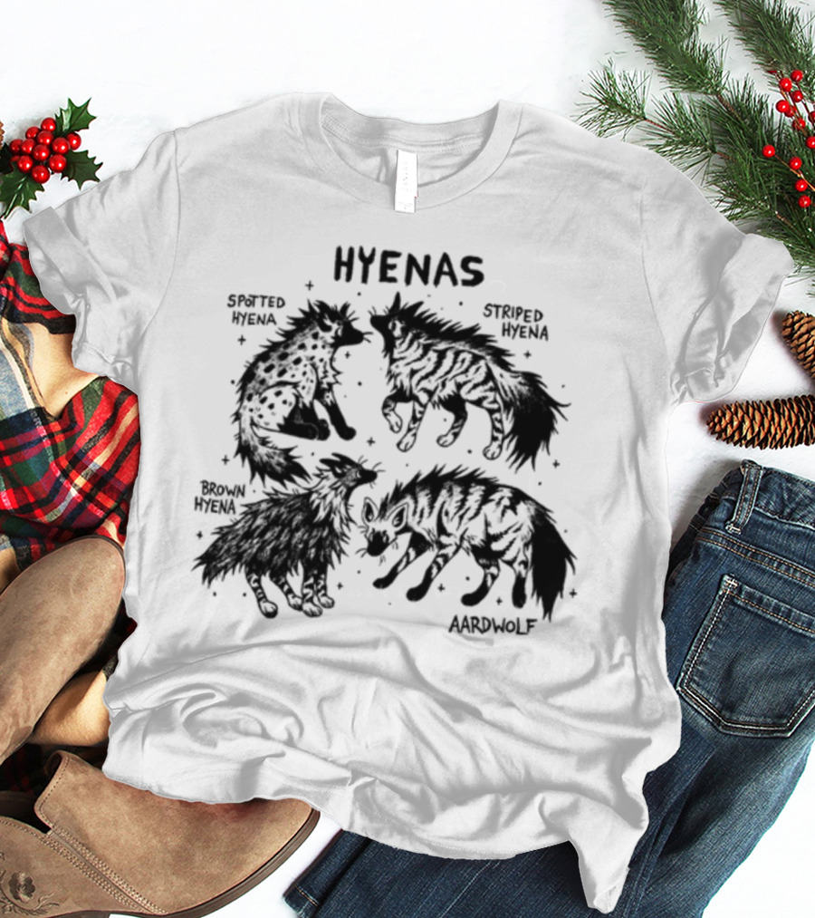 Hyenas Spotted Hyena Striped Hyena Brown Hyena Aardwolf T-Shirt