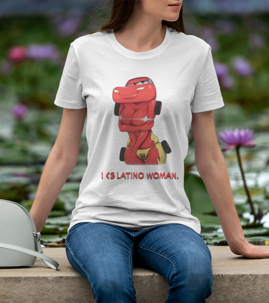 I Love Latino Woman Lightning McQueen T-Shirt