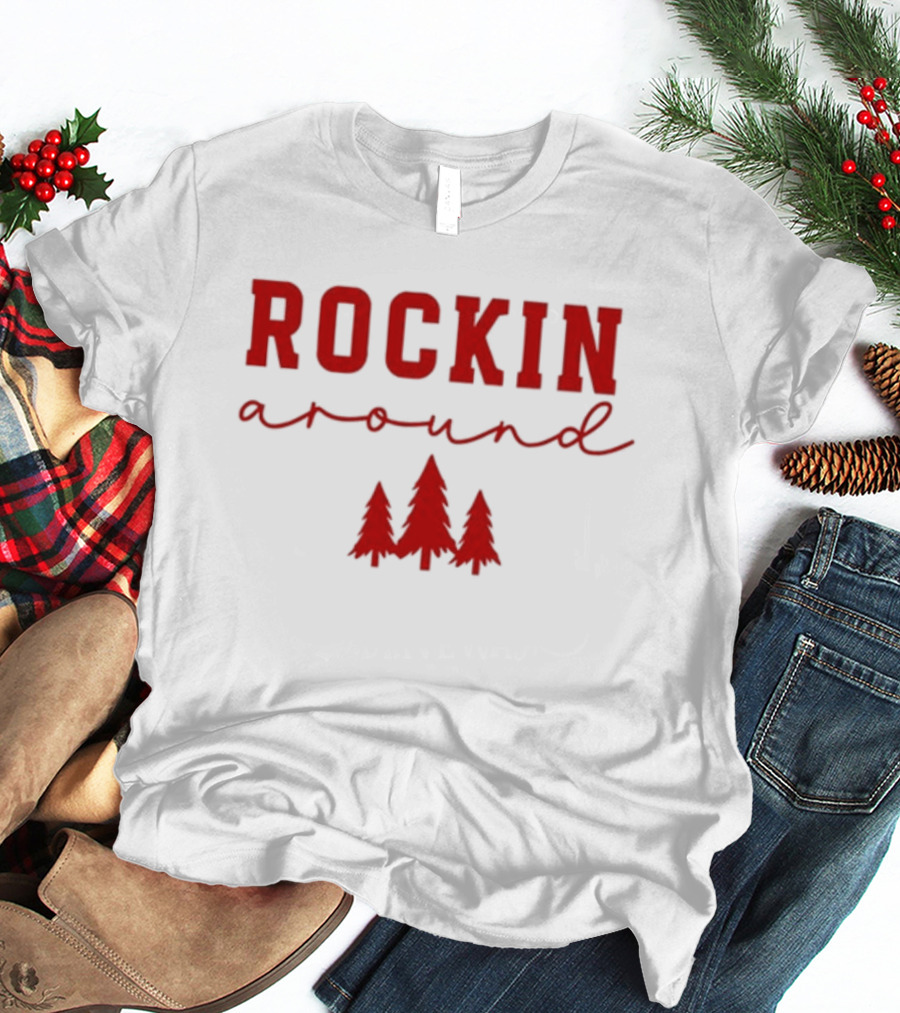Simply Sage Market Women's Rockin' Around Christmas Trees T-Shirt
