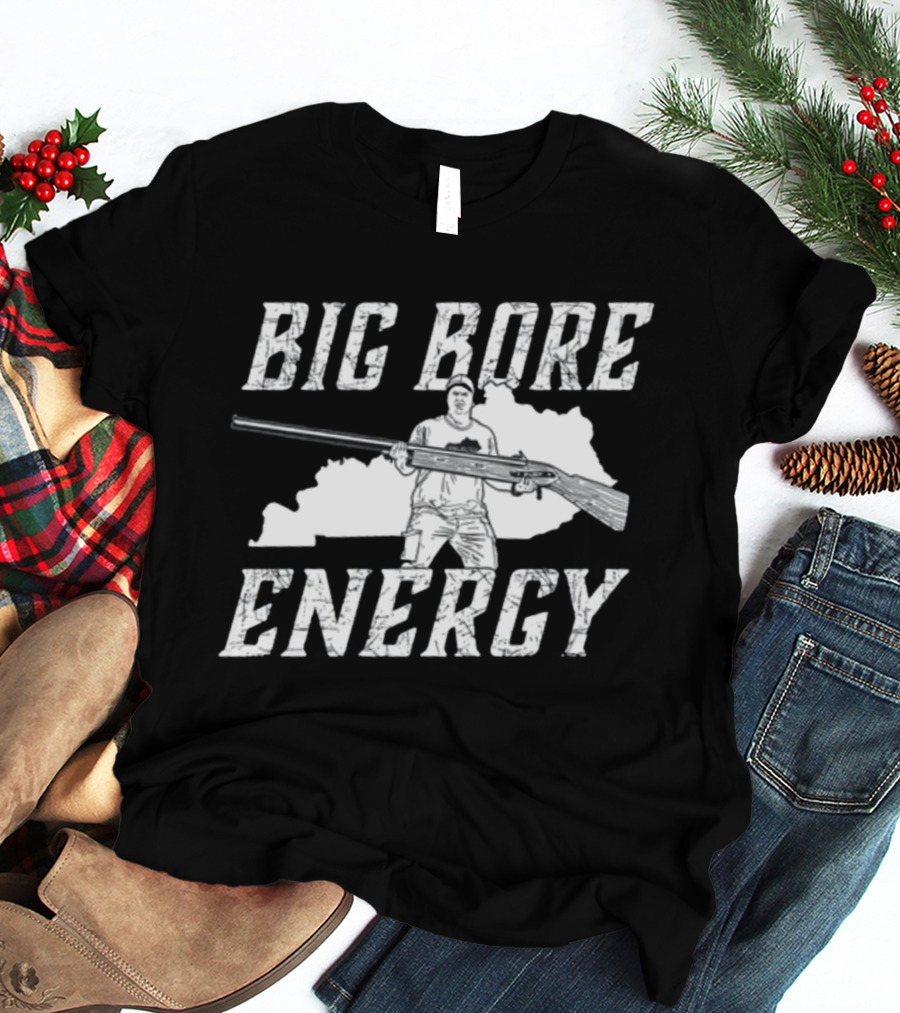 Big Bore Energy Forester Rifle Silhouette Kentucky State Outline T-Shirt