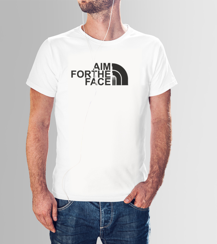 Mid Night Platoon Aim For The Face Bullet Inspired Arch T-Shirt
