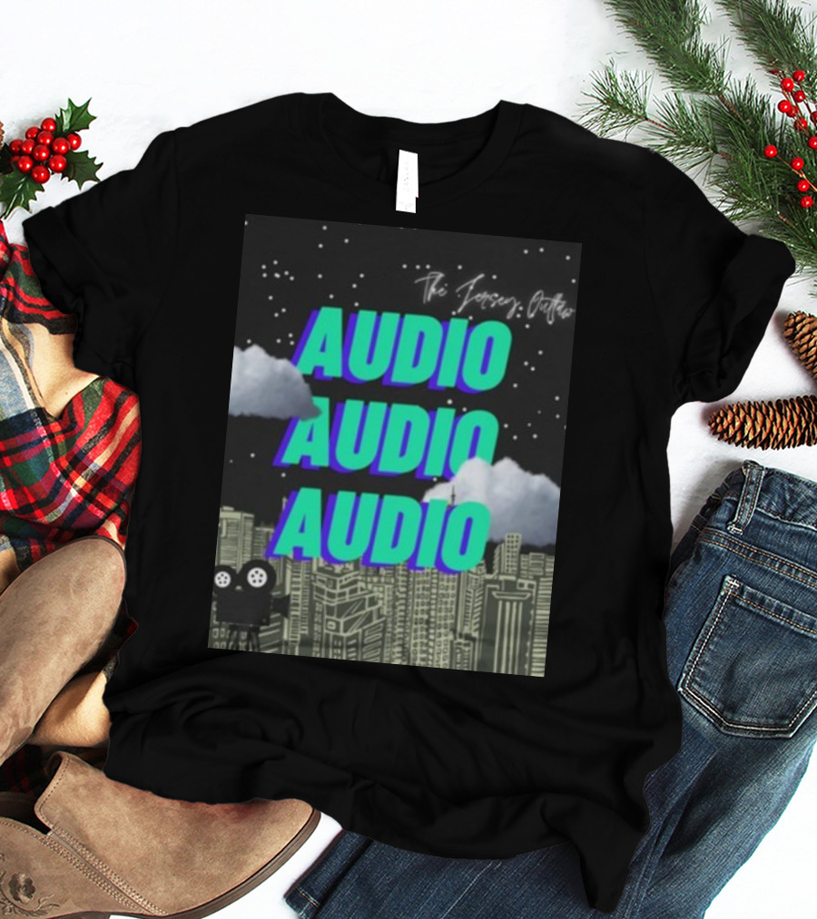 The Jersey Outlaw Audio Audio Audio Cityscape Night Scene T-Shirt