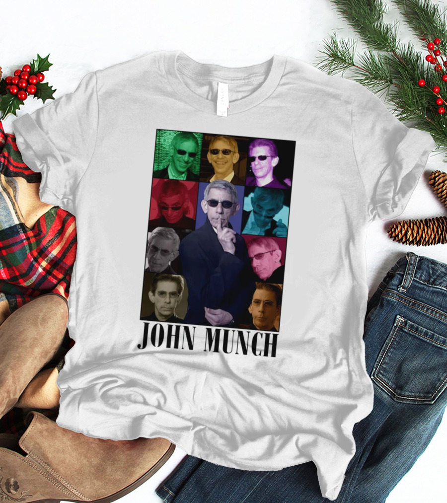 John Munch Multicolor Photo Collage T-Shirt