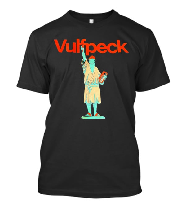 Vulfpeck Statue Of Liberty With Keyboard And Red Hat T-Shirt