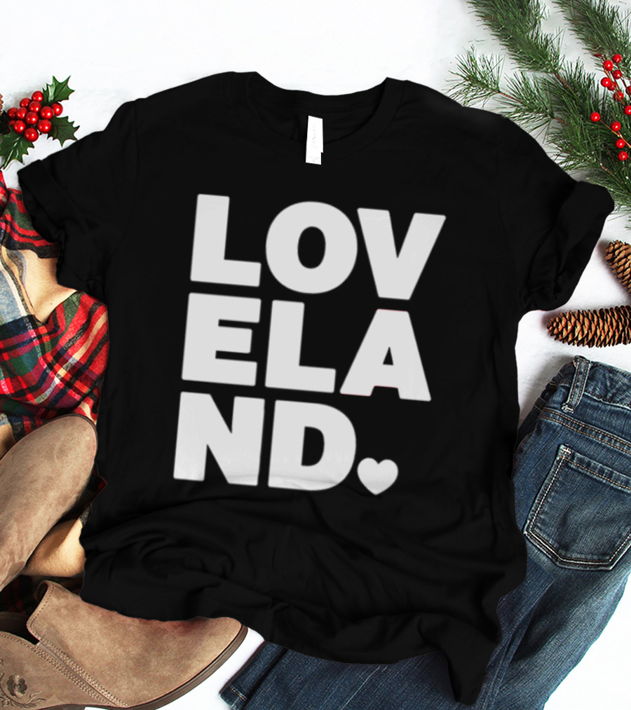 Cincyshirts Loveland White Ink Heart T-Shirt