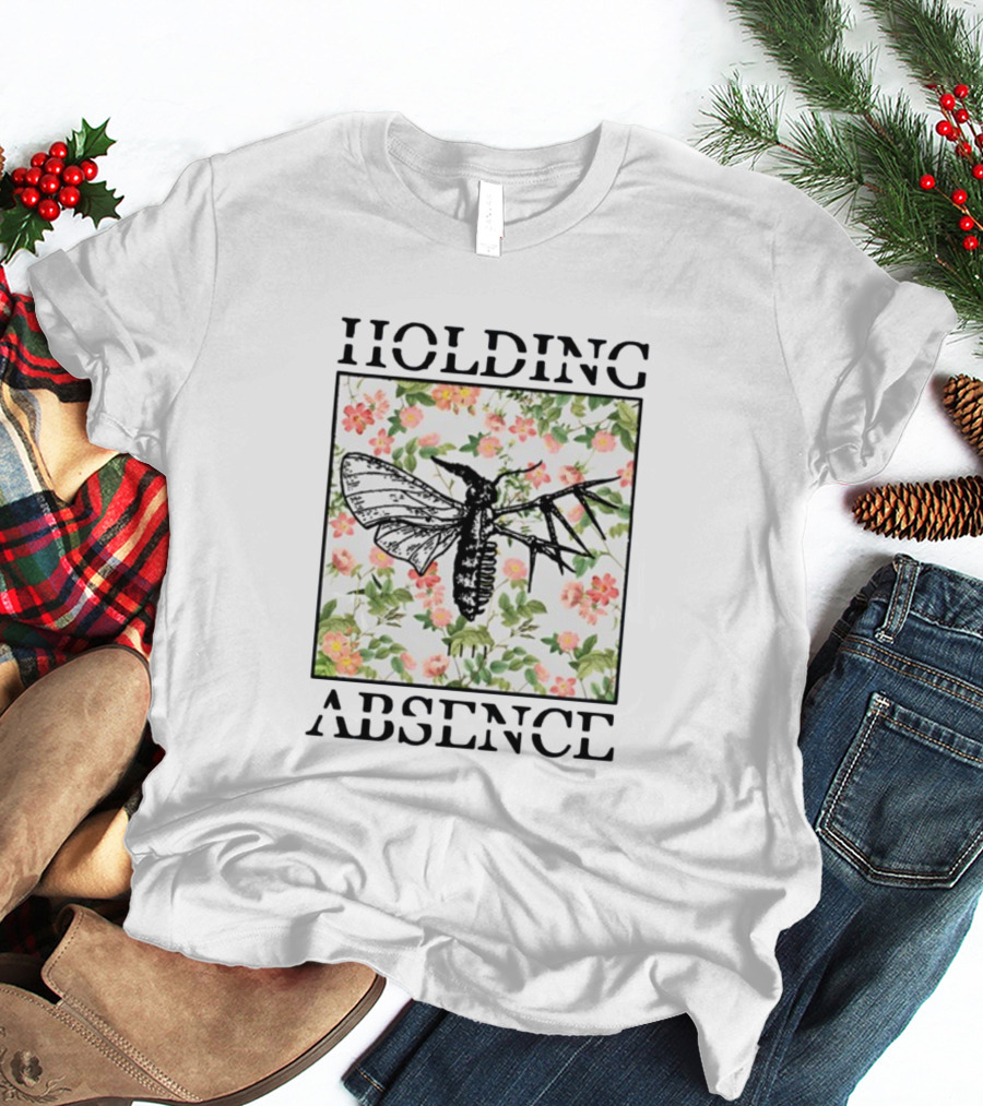 Holding Absence Box Moth Floral T-Shirt