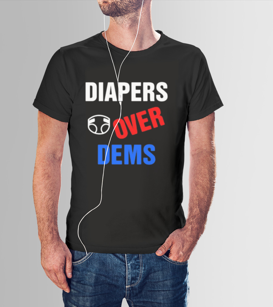 DIAPERS Icon OVER DEMS Political T-Shirt