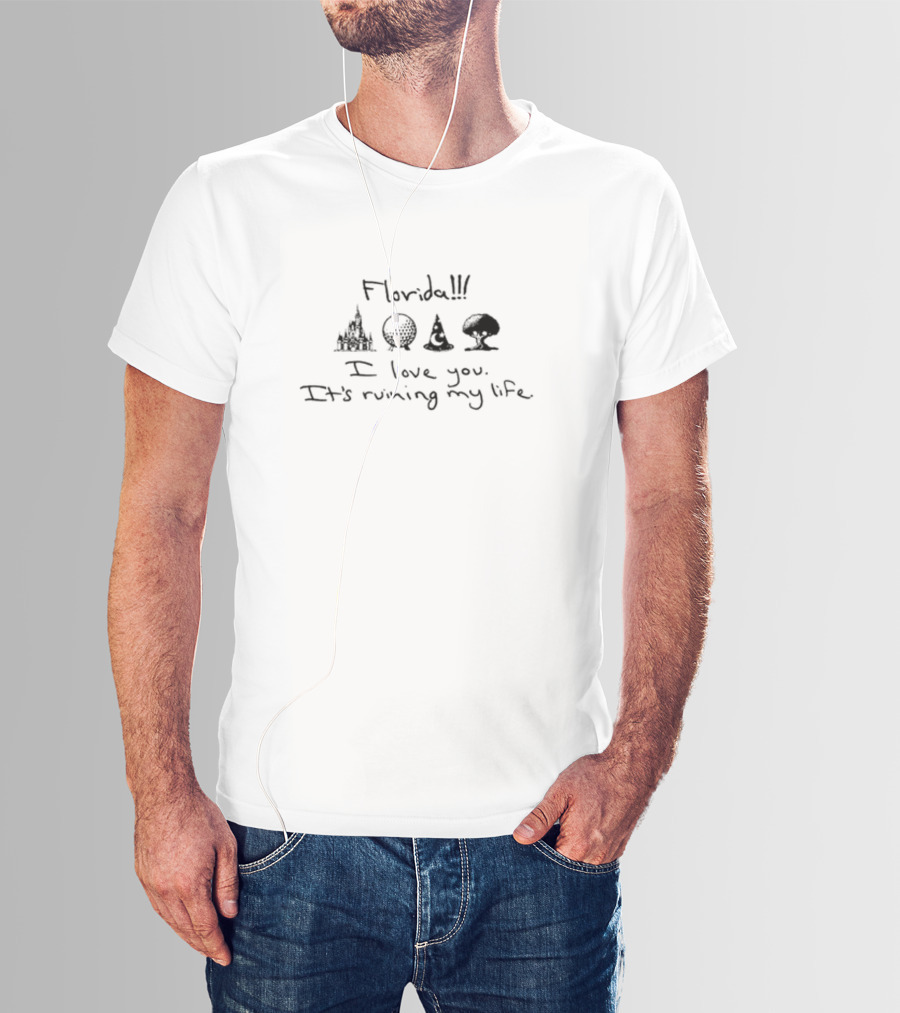 Florida I Love You It's Ruining My Life Limited Iconic Symbols T-Shirt