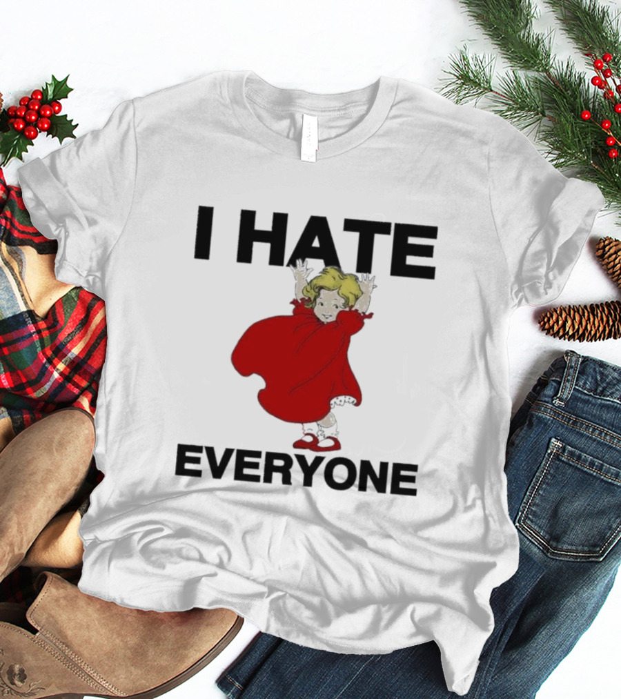I Hate Everyone Baby Cute Red Dress Girl T-Shirt