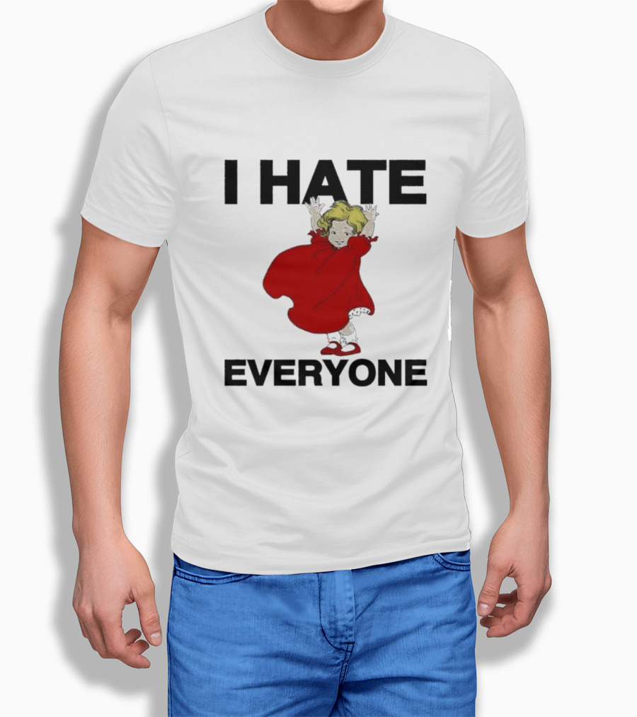 I Hate Everyone Baby Cute Red Dress Girl T-Shirt