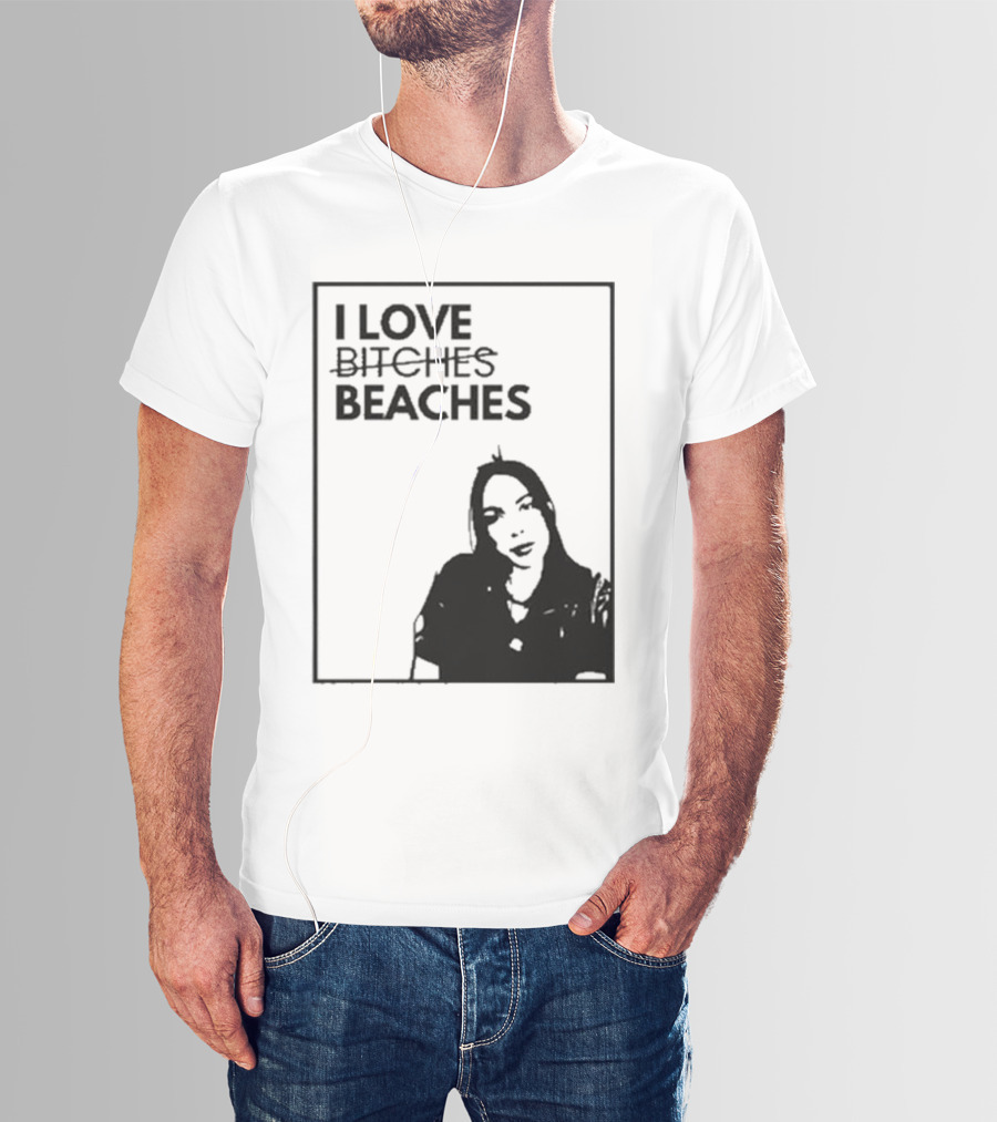 Charlotte I Love Beaches Image T-Shirt