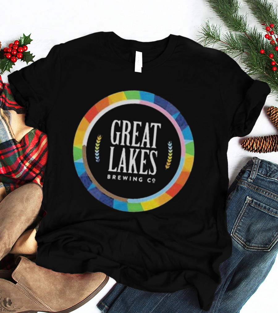 Great Lakes Brewing Co Rainbow Pride Circle T-Shirt