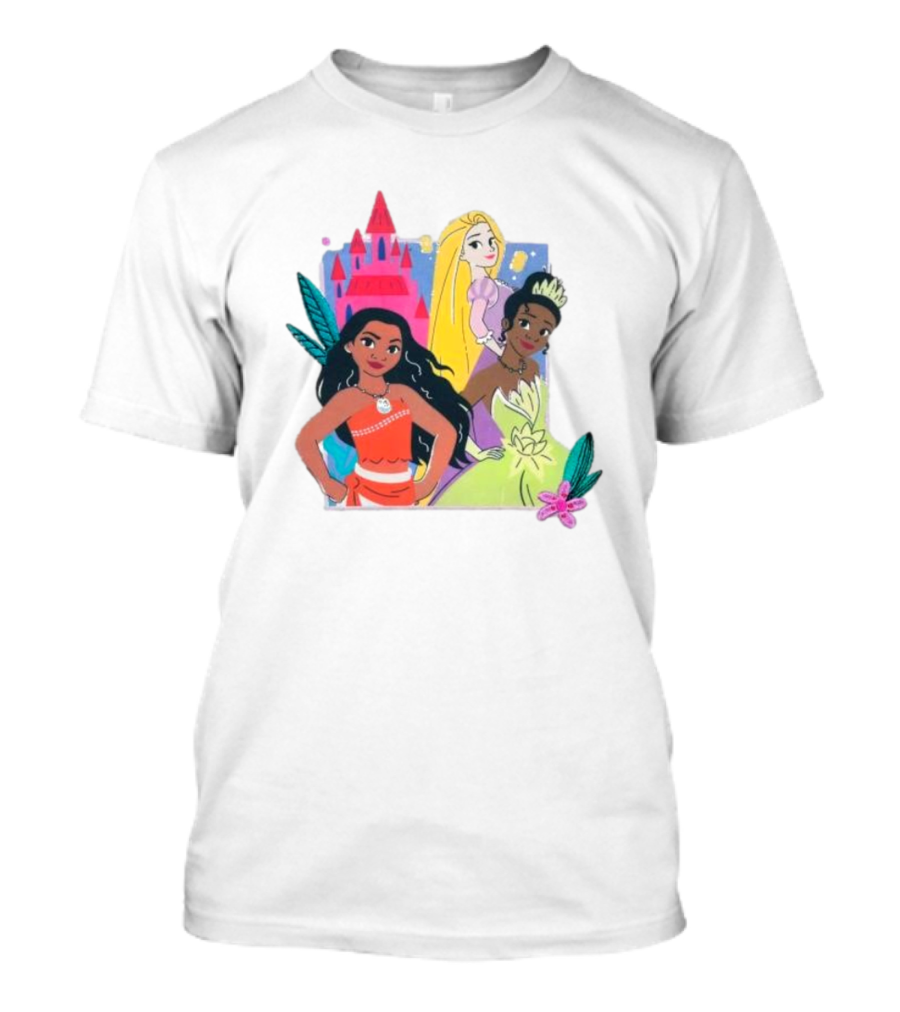Disney Princess Moana Rapunzel Tiana T-Shirt