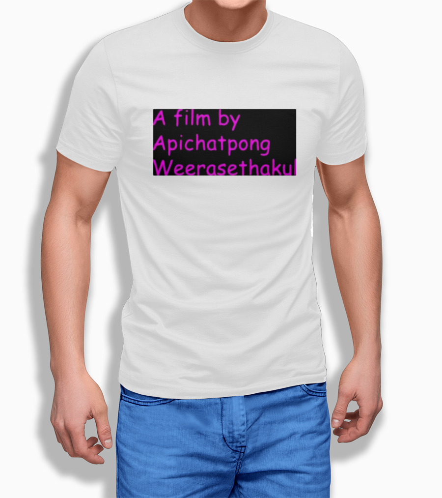 A Film by Apichatpong Weerasethakul Text in Pink T-Shirt
