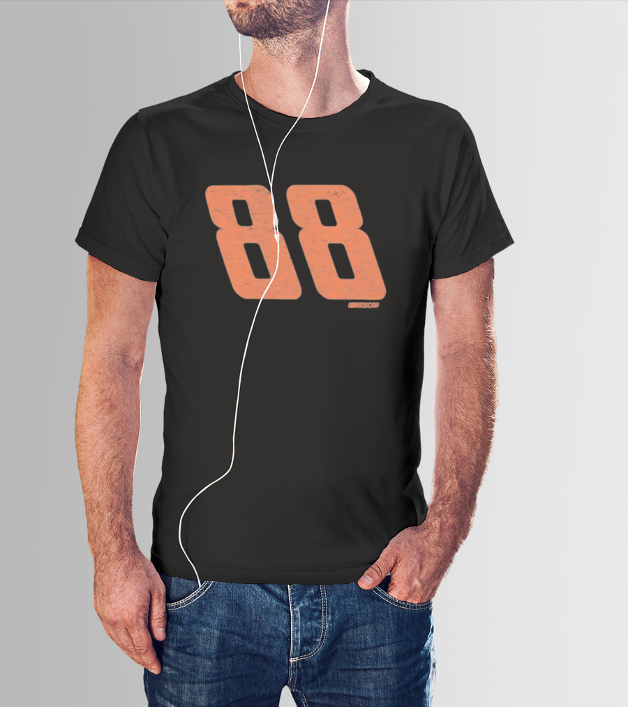 NASCAR Dale Earnhardt Jr. #88 Black Franklin 47 Racing T-Shirt