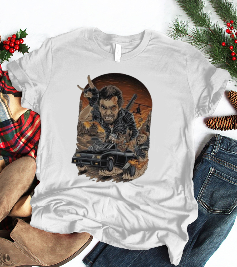 Krisna Okky Mad Max Apocalyptic Road Warrior Scene T-Shirt