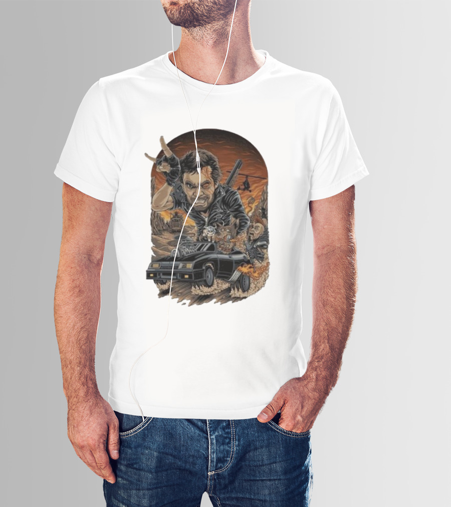 Krisna Okky Mad Max Apocalyptic Road Warrior Scene T-Shirt