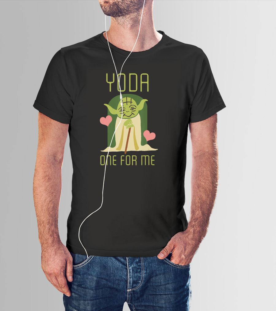 Star Wars The Mandalorian Yoda One For Me Hearts T-Shirt