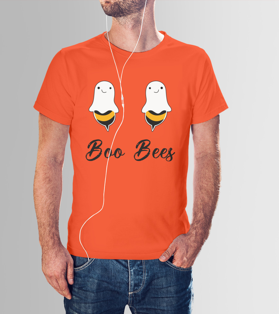 Boo Bees Funny Ghost Bee Pun Halloween T-Shirt