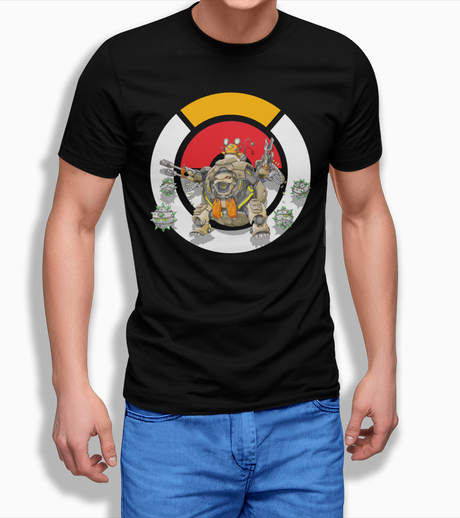 POKEMON X OVER DEDENNE X HAMMOND LOGO CIRCLE WITH FERROTHORN T-Shirt