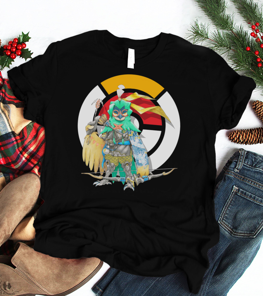 POKEMON X OVERWATCH DECIDUEYE HANZO CROSSOVER T-Shirt