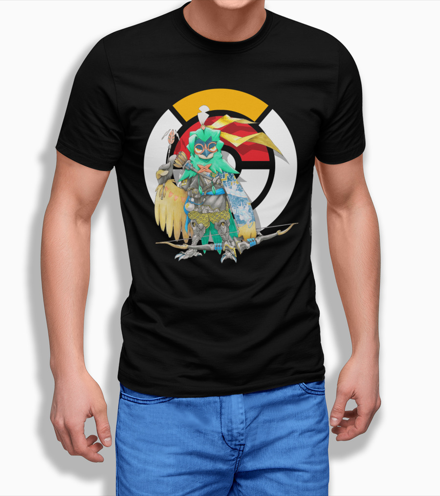 POKEMON X OVERWATCH DECIDUEYE HANZO CROSSOVER T-Shirt
