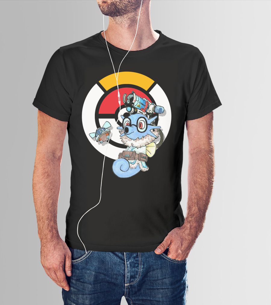 POKEMON X HORSEA MAY Crossover With Hat Glasses Backpack And Poké Ball T-Shirt