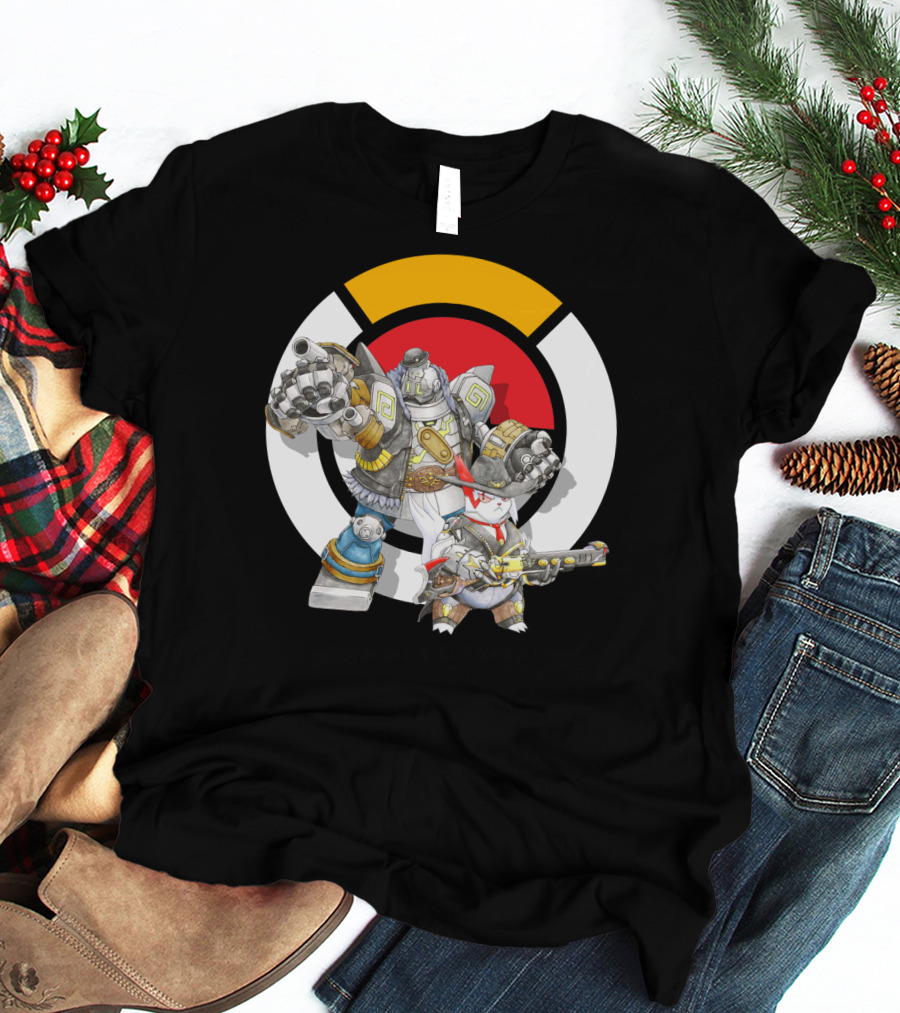 POKEMON X OVERWATCH ZANGOOSE TORBJORN MECHA T-Shirt