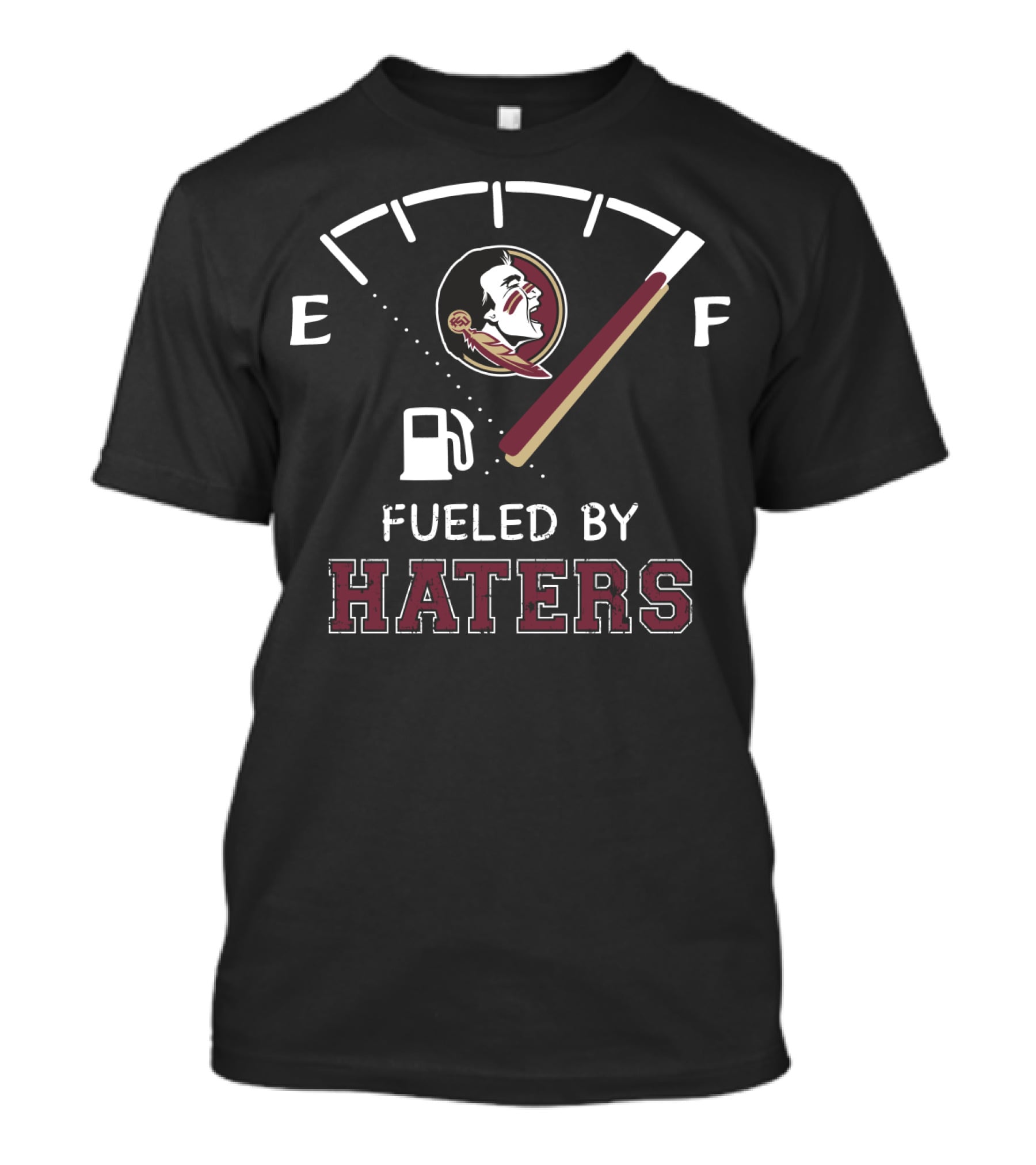 Fueled By Haters Florida State Seminoles Fuel Gauge T-Shirt