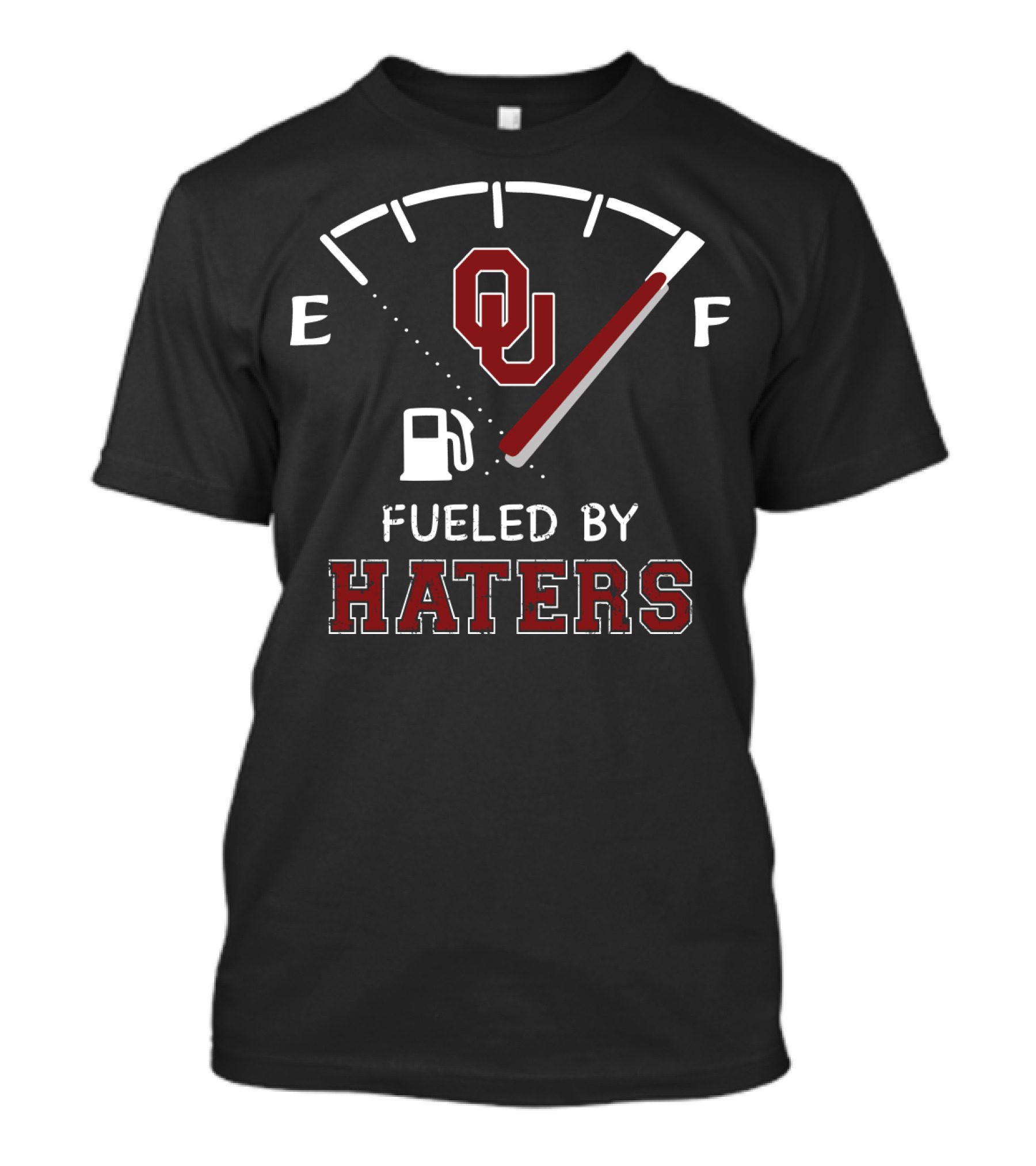 Ou Fueled By Haters Fuel Gauge T-Shirt