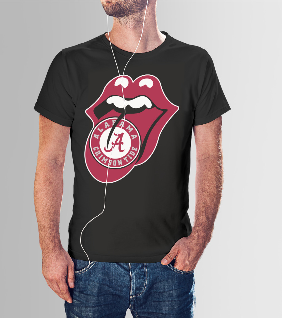 Alabama Crimson Tide Rt Edition Iconic Tongue T-Shirt