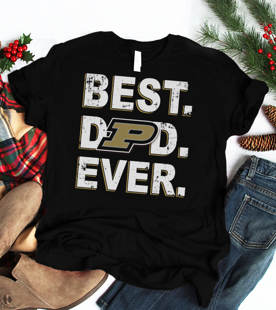 Best Dad Ever Purdue P T-Shirt