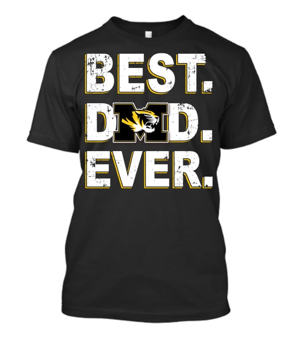 Best Dad Ever Mizzou Tigers T-Shirt